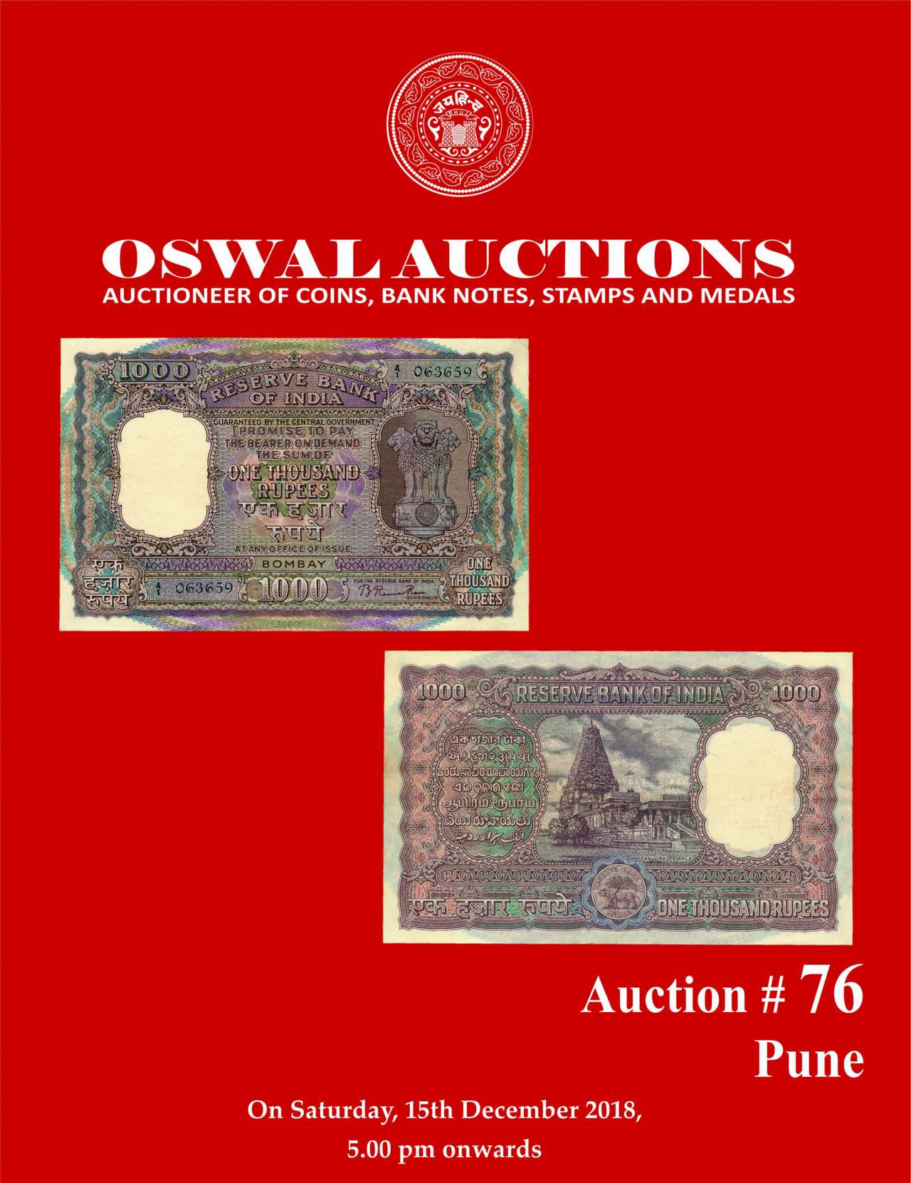 Auction Cover Page