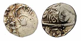 Muhammad Ali Shah, Silver, 1/8 Rupee, Lucknow Mint, AH 1256 (KM 310). Fine+, Rare.