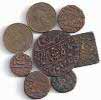 Coppers (11), crude and machine-struck Paisa, ½ Paisa, and ½ Anna of various types. Fine t