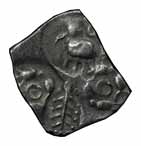 Punch-marked Coins, Vidarbha Janapada, Silver, 1.44 g, four-punch type with elephant, tree