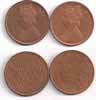 Victoria Empress, Copper (5), ¼ Anna, 1886. All UNC. 5 coins