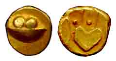 Gold (2), Hudki Pagoda and ½ Pagoda, without initials. About Extremely Fine, Scarce as a s