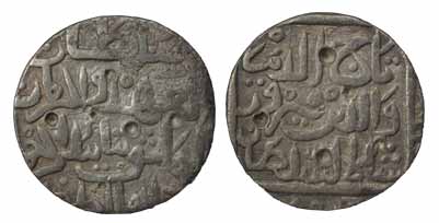 Taj-ud-din Firuz Shah, Silver, Tanka, Ahsanabad Mint. Test marks, Fine+.
