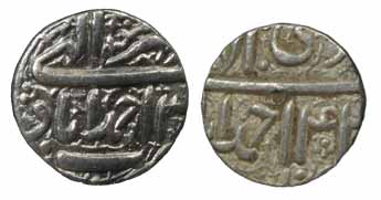 Akbar, Silver (12), Ahmedabad Mint, Allahu Akbar type, Set of 12 different months. Fine+ t