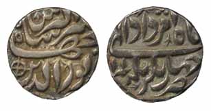 Jahangir, Silver, Rupee, Jahangirnagar Mint, Amardad Month (KM 145.7). Very Fine, Scarce.