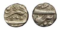 Jahangir, Silver, 1.14 g, 1/8 Rupee, Burhanpur Mint. Very Fine+, Very Rare.