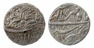 Jahangir, Silver, Rupee, Kashmir Mint, Kalima type, AH 1022/8, Mihr Month (KM 145.10). Tes