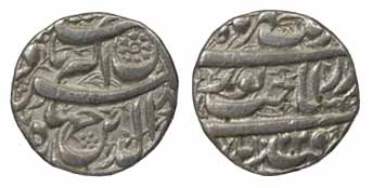 Jahangir, Silver, Heavy Rupee, 13.63 g, Qandhar Mint, AH 1022, Sahib Qiran type (KM 152.6)