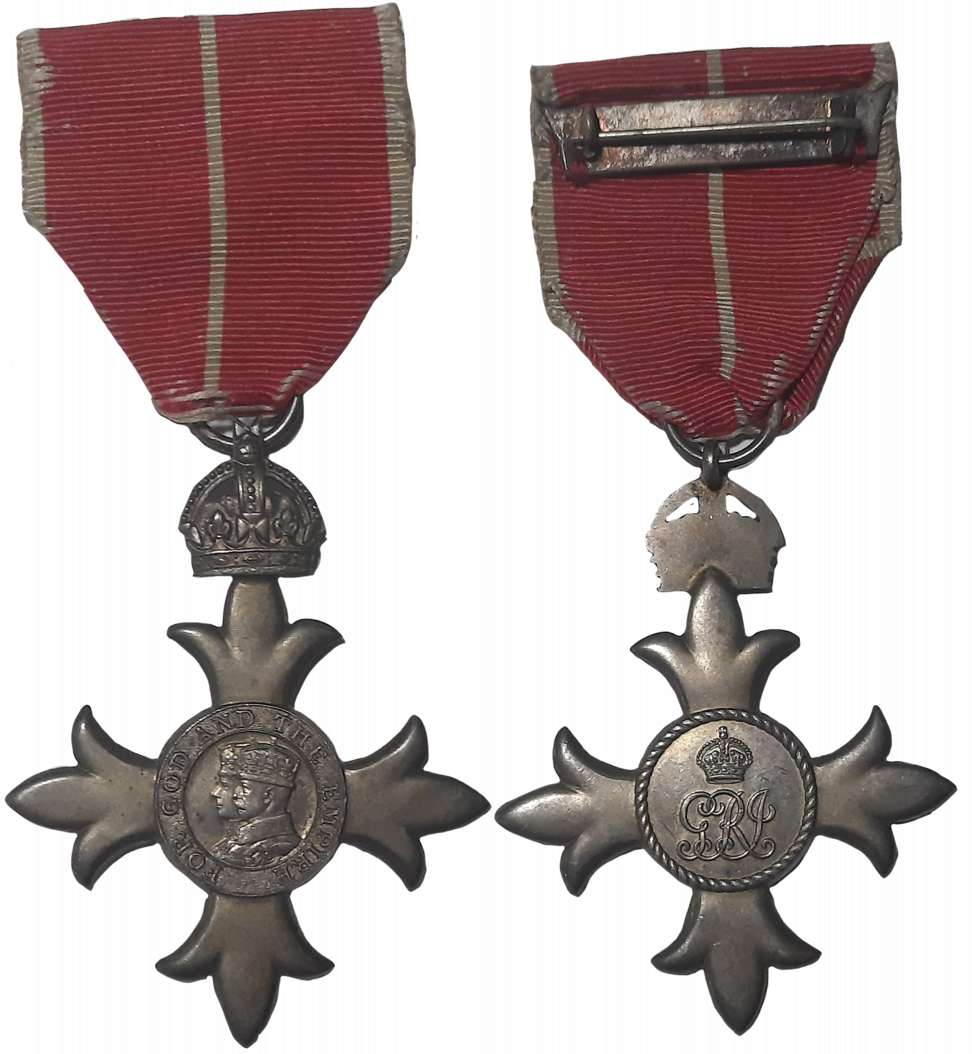 Member of the Most Excellent order of the British Empire (MBE), George V, 2nd World War, S