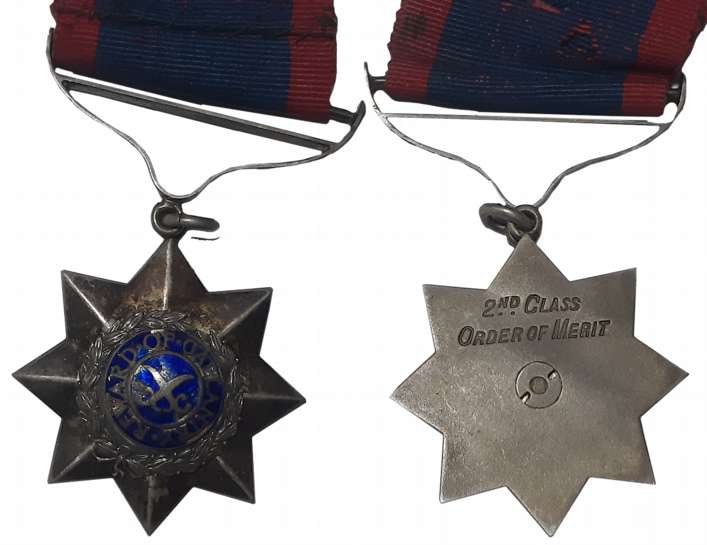 Indian Order of Merit (IOM) Badge, Silver, &amp; Enamel, Second Class, 1912-39, Eight poin