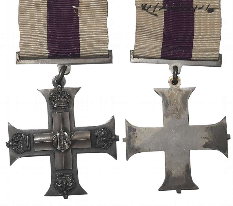 Military Cross (MC), George V,Silver Medal, 1st World War, Ornamental silver cross with st