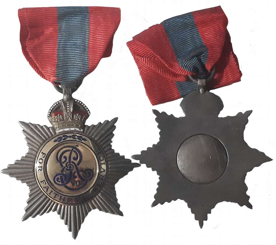 Imperial Service Order (ISO), Gold & Silver, Esdard VII, Faithful Service Medal for Men, E
