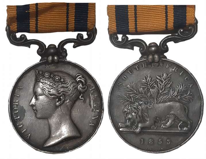 Victoria, South Africa Medal, 1853, Silver, Awarded to “W. HOPGOOD. RL. SAPRS. & MINRS.”, 