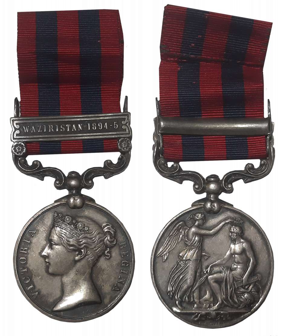 Victoria, India General Service Silver Medal, Waziristan 1894-5 bar, Awarded to “184 DRIVE