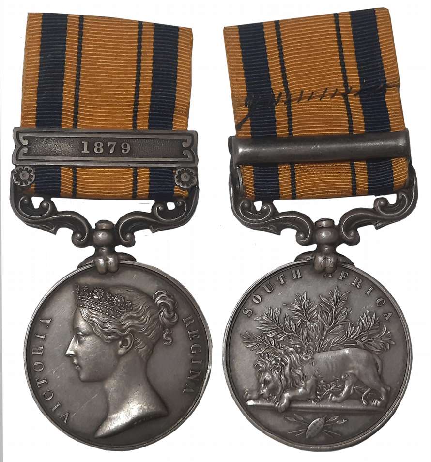 Victoria, South Africa Silver Medal, 1879, Silver (Zulu War Medal), 1879, Awarded to “1160