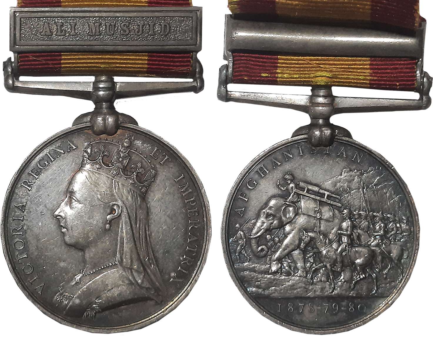 Victoria, 2nd Afghan War, Silver Medal, Ali Musjid, Awarded to “MAJOR R. A. WAUCHOPE, 14TH
