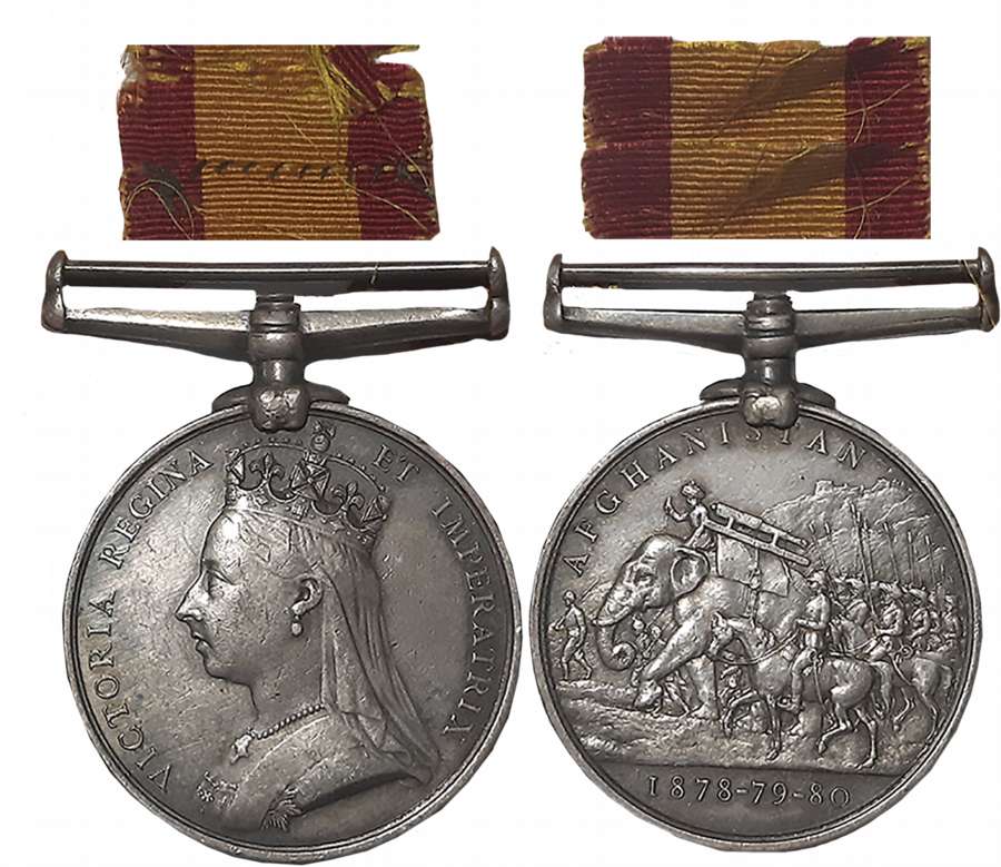 Victoria, 2nd Afghan War, Afghanistan Silver Medal, Awarded to “1657. PTE. ALEX GUY. 63RD 