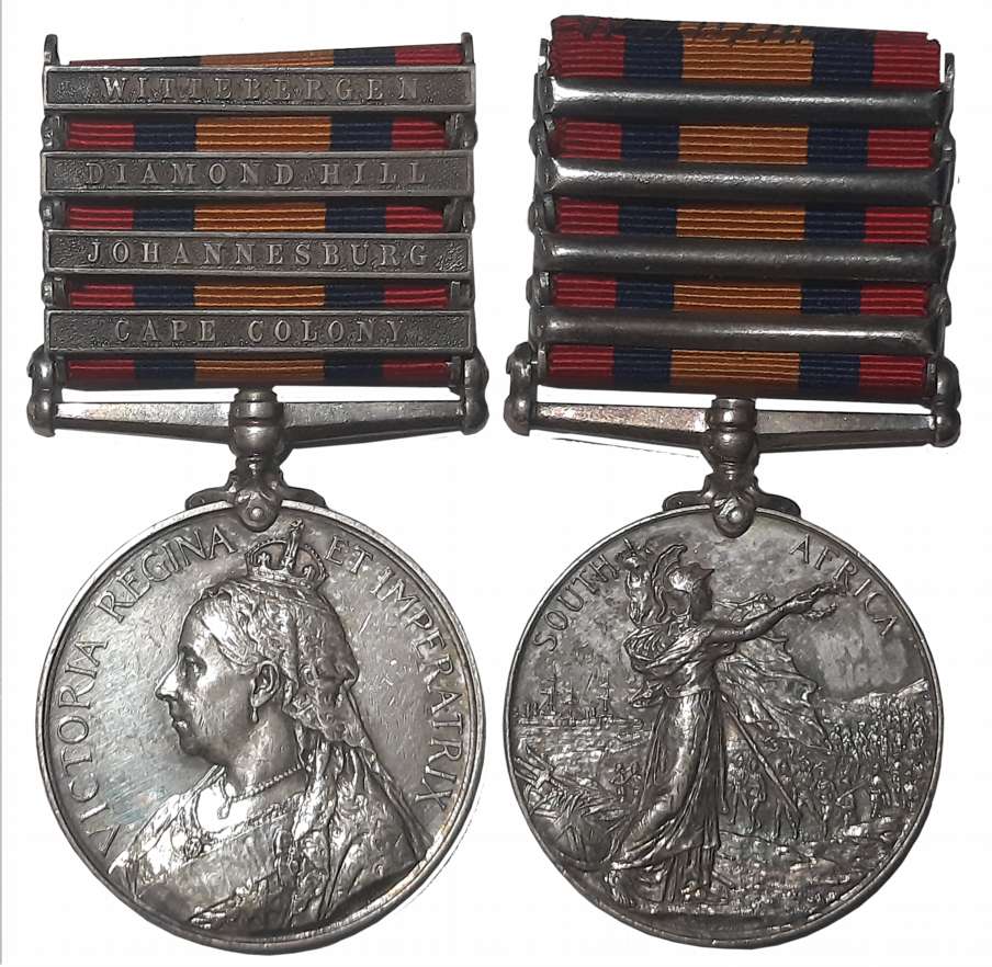 Victoria, Queen's South Africa Silver Medal, Wittebergen, Diamondhill, Johannesburg, Cape 