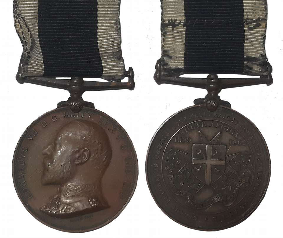 Edward VII, South Africa, Service Medal of the Order of St John, (St John Ambulance Brigad