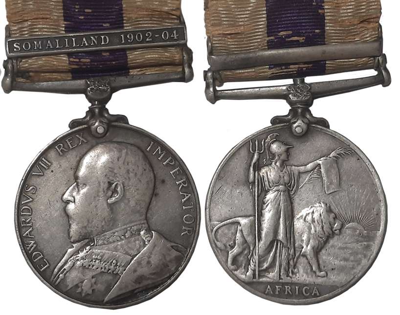 Edward VII, Africa General Service Silver Medal, Somailand 1902-04 Bar,Awarded to “246 BEA