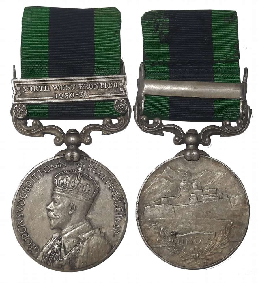 George V, India General Service Silver Medal, North West Frontier 1930-31 Bar, Awarded to 