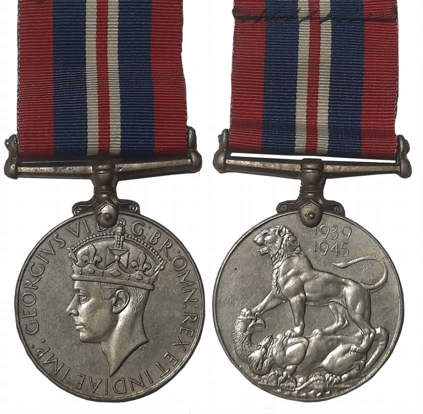 George VI, 2nd World War, British War Cupro Nickel Medal, 1939-1945, Awarded to “BSF/ 5565