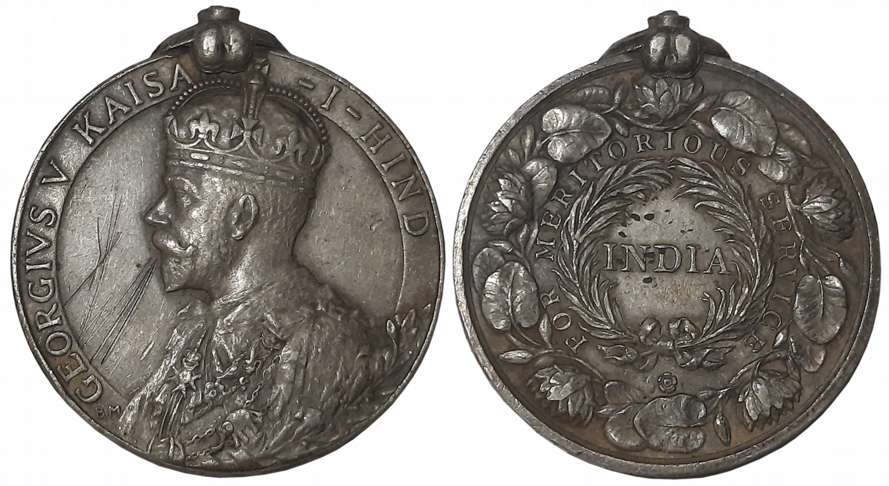 Indian Army Long Service & Good Conduct (LSGC) Medal, George V, Silver Medal, Awarded to “