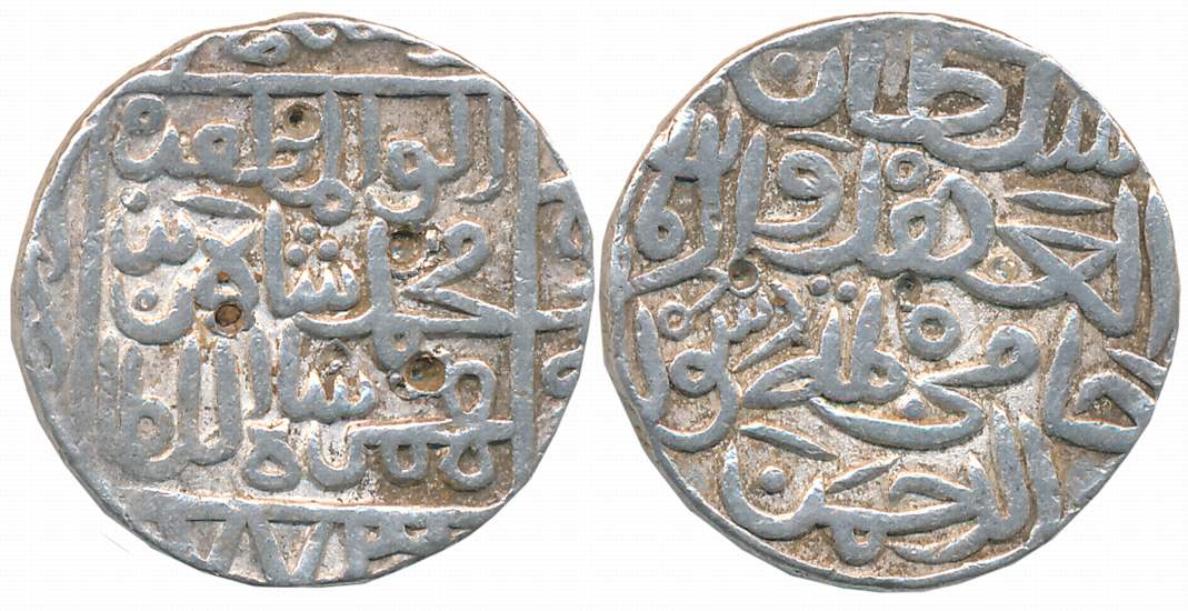 Muhammad Shah I, Silver Tanka, 10.83g, Hadrat Ahsanabad Mint, AH 773 (G&G# BH27). Very fin