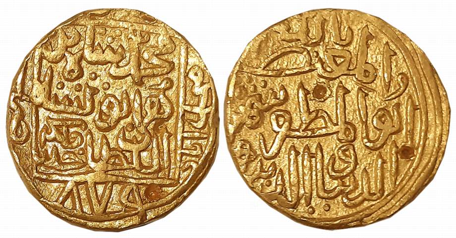 Shams al din Muhammad Shah III, Gold Tanka, 11.03g, Hadrat Muhammadabad Mint, AH 879, Obv: