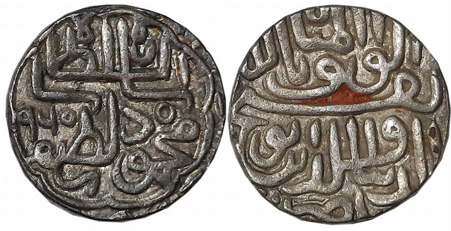 Mahmud Shah III, Silver Tanka, 8.72g (72 rati standard), Ahmedabad Mint, AH 960, Obv: Al w