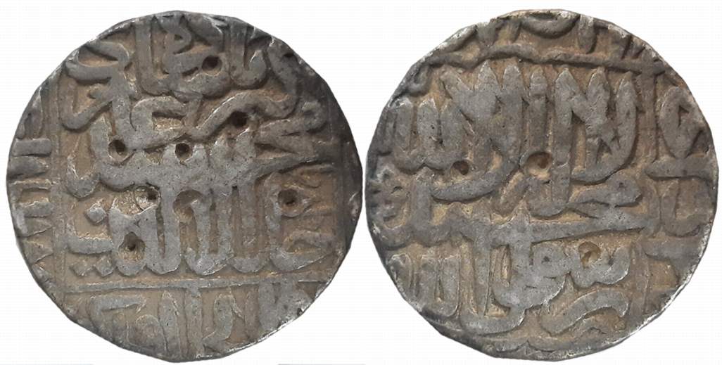 Akbar, Silver Rupee, 11.26g, “Kalima” type, Dar ul Khilafat Agra Mint, AH 979 (KM# 80.1A).