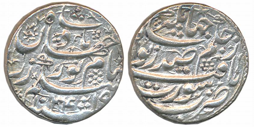 Jahangir, Nurjahan, Silver Rupee, 11.33g, Surat Mint, AH 1034/ RY 19 (KM# 168.6). Extremel