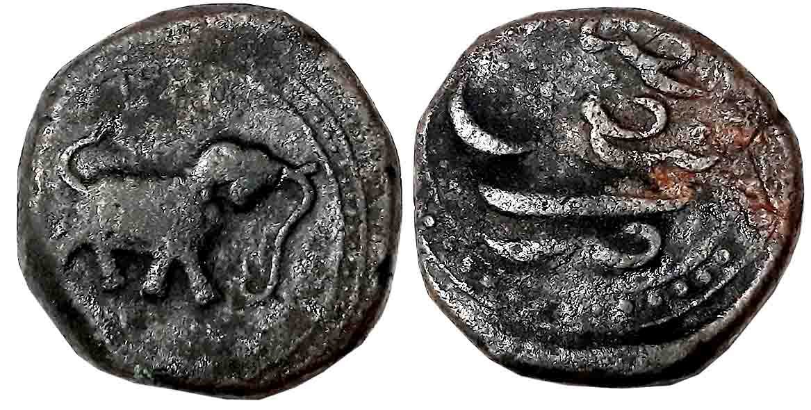 Tipu Sultan, Copper Paisa, 11.45g, Faiz Hisar Mint, AM 1221 (Retro), Elephant to right (KM