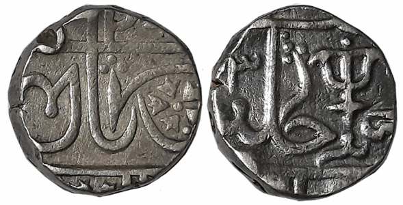 Jayaji Rao, Silver Rupee, 11.03g, Gwalior Fort Mint, in the name of Muhammad Akbar II, RY 