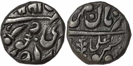 Jaswant Singh II, Silver 1/4 Rupee, 2.79g, Jodhpur Mint, with the name of Queen Victoria, 