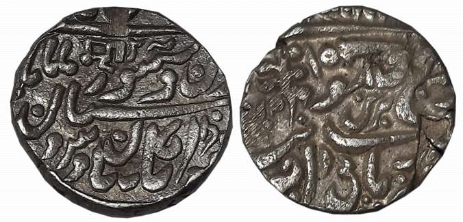 Jaswant Singh II, Silver Rupee,11.24g, Pali Mint, with the name of Queen Victoria, Darogas