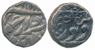 Sardar Singh, Silver 1/4 Rupee, 2.82g, Jodhpur Mint, with the name of Queen Victoria, Daro