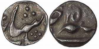 Murshidabad, Silver 1/8 Rupee, 1.40g, RY 15, in the name of Shah Alam II (P. Stevens# 2.15
