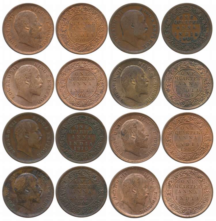 King Edward VII, Set of Complete Year, 1903, 1904, 1905, 1906, 1907, 1908, 1909, 1910, Bro