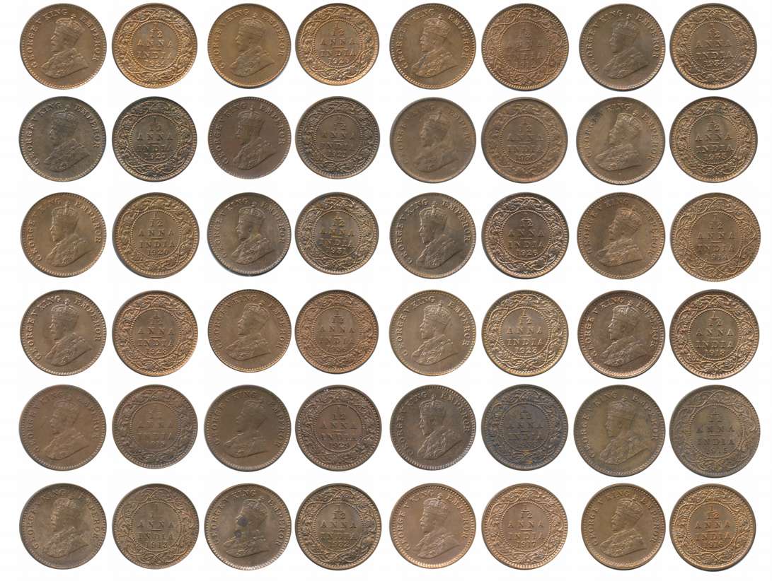 King George V, Set of Complete Year, 1912, 1913, 1914, 1915, 1916, 1917, 1918, 1919, 1920,