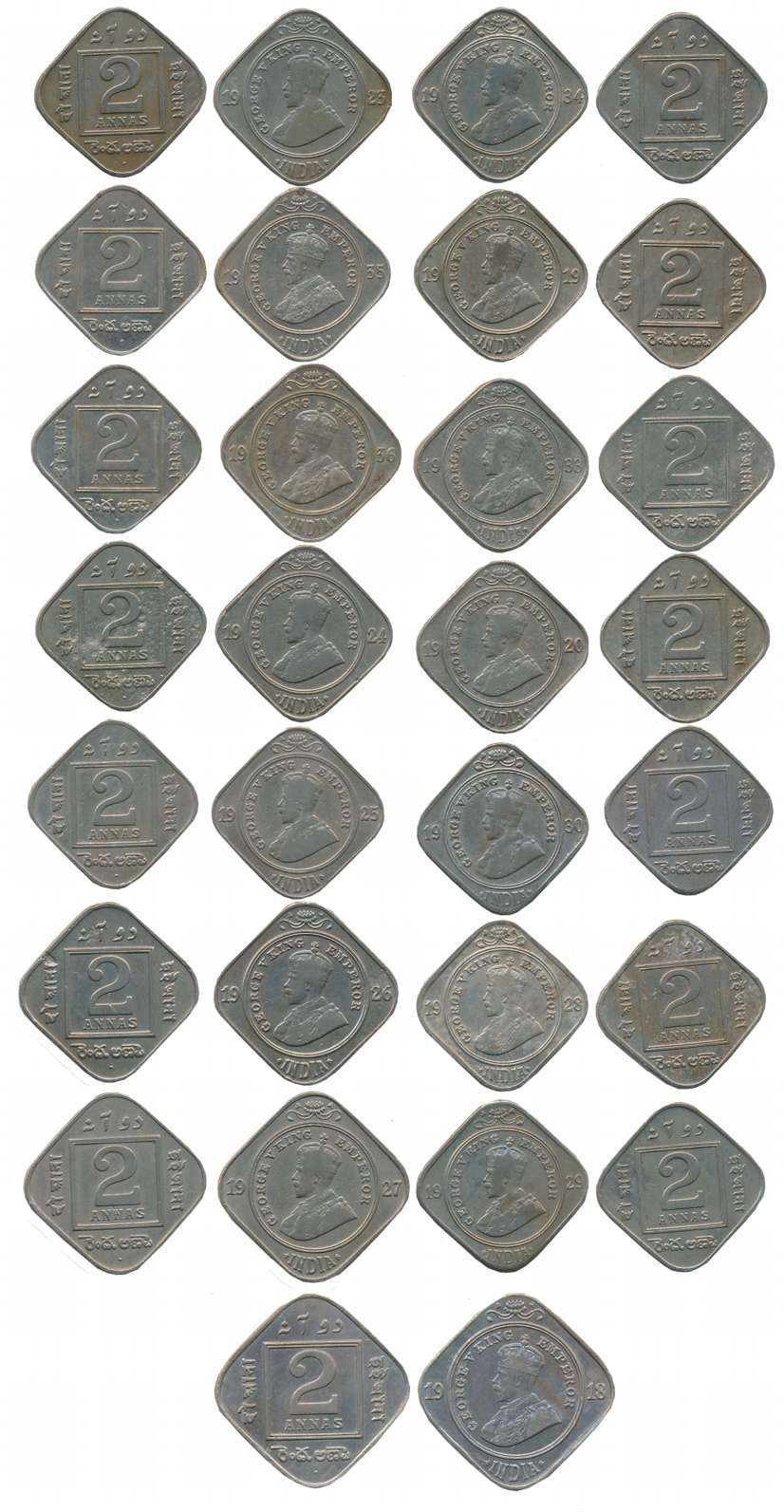 King George V, Set of Complete Year, 1918, 1919, 1920, 1923, 1924, 1925, 1926, 1927, 1928,