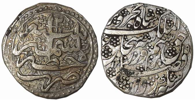 Afghanistan, Shah Shuja al-Mulk, Silver Rupee, 10.94g, Khitta Kashmir Mint, AH 1219 / RY 2
