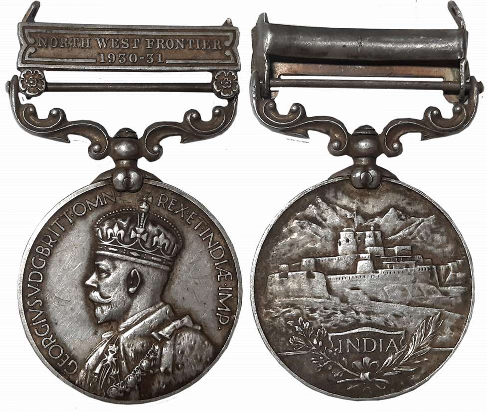 George V, India General Service, Silver Medal, North West Frontier 1930-31 Bar, Awarded to