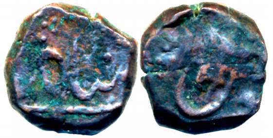 Ganeshpur- Chinchwar, Copper Paisa, 6.38g, in the name of Shah Ali Gohur (Shah Alam II), B