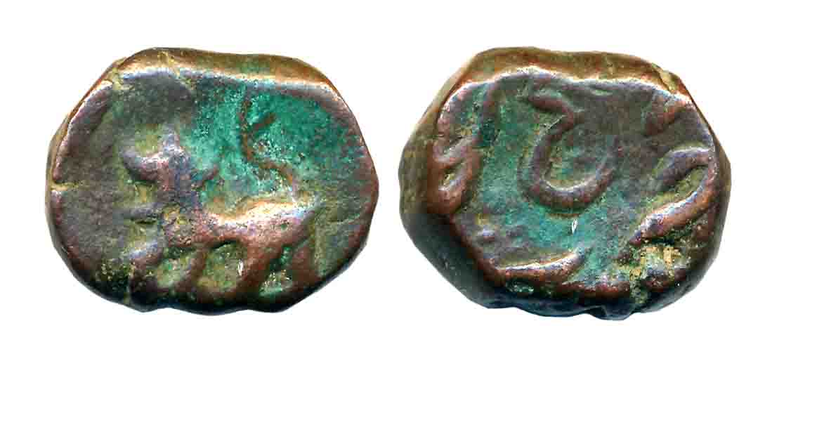 Elichpur, Copper Paisa, 10.96g, Tiger to left. Very fine.