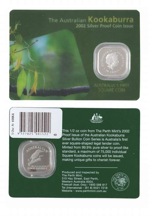 Australia, Elizabeth II, Silver 50 Cent, Proof, 15.56g, 2002, Perth Mint, Obv: Queen Eliza