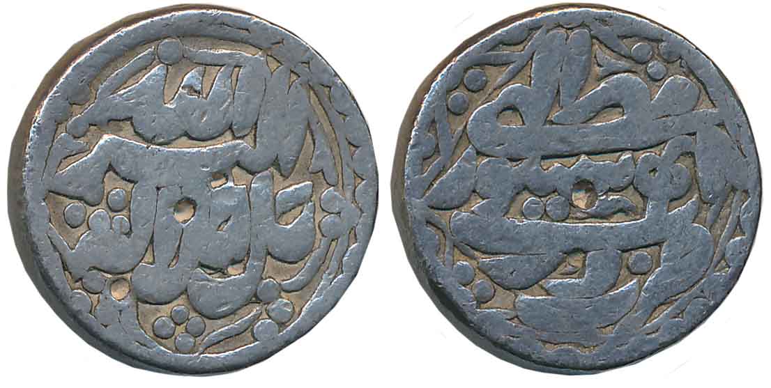 Akbar, Silver Rupee, 10.88g, “Jalalahu- Darb” type, Sitapur Mint, Ilahi Month Mihir, Year 