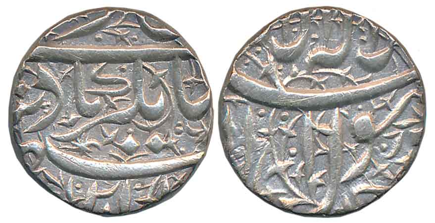 Jahangir, Silver Rupee, 11.35g, Ahmadnagar Mint, AH 1020 (KM # 141.1). Extremely fine.