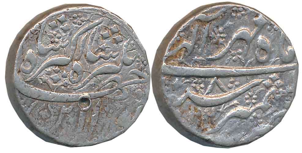 Jahangir, Silver Rupee, 11.41g, “Nur ud din” type, Kashmir Mint, AH (10)22/ RY 8, Ilahi Mo