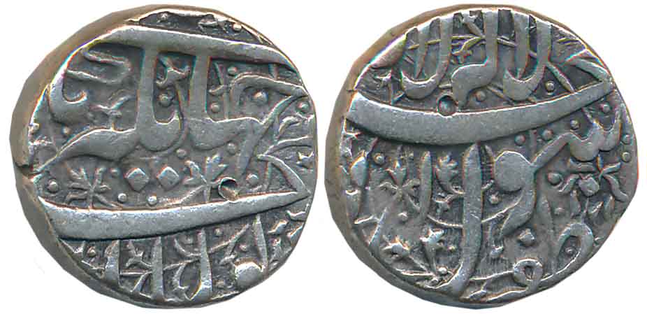 Jahangir, Silver Rupee, 11.05g, “Nur ud Din” type, Zafarnagar Mint (KM# 141.7). Very fine.